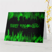 PRETTIG HALLOWEEN! KAART (Gele Bloem)