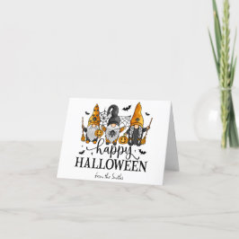 Prettig Halloween Kabouters Feestdagen Kaart