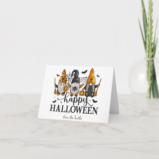 Prettig Halloween Kabouters Feestdagen Kaart (Voorkant)