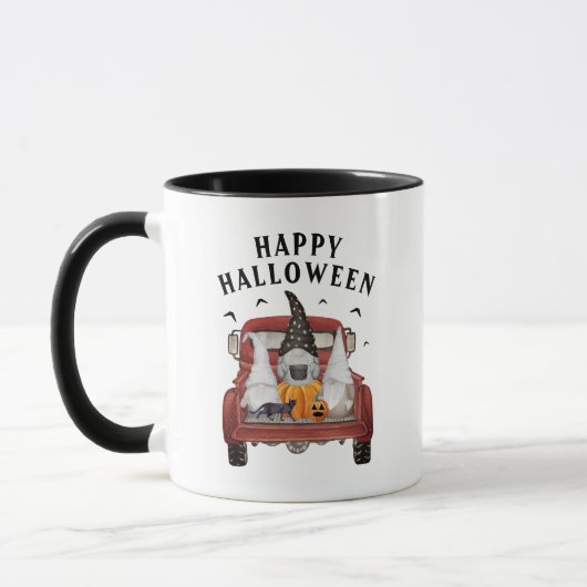 Prettig Halloween Kabouters Oude Truck Mok (Links)