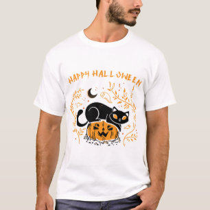 prettig halloween kat liefde t-shirt