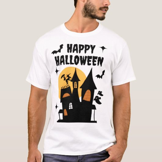 Prettig Halloween | Klassiek Halloween T-shirt (Voorkant)