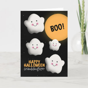 Prettig Halloween kleindochter Gelukkig spoken Feestdagen Kaart