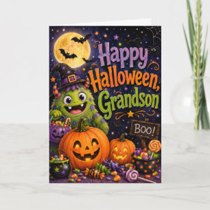 Prettig Halloween Kleinzoon Kaart