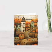 Prettig Halloween kleurrijke illustratie Kaart (Voorkant)