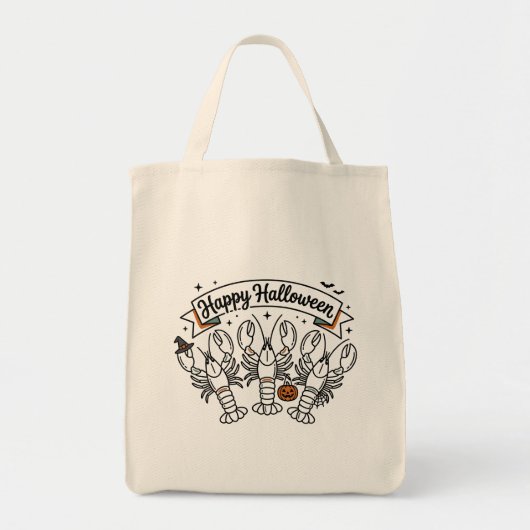 Prettig Halloween Kreeften Tote Bag (Voorkant)
