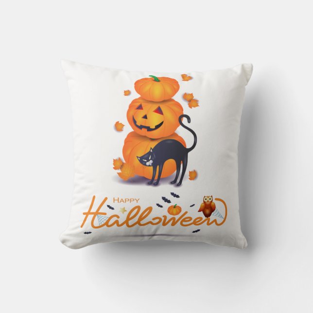Prettig Halloween! Kussen (Voorkant)