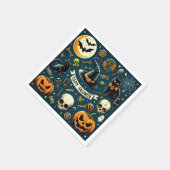Prettig Halloween leuk & griezelig Servet (Hoek)