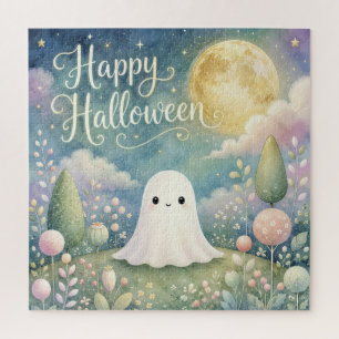 Prettig Halloween Lief Geestje Pasteltuin Legpuzzel