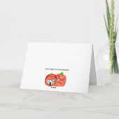 .PRETTIG HALLOWEEN LIEFJE Vouwbare Vakantiekaart Feestdagen Kaart (Achterkant)