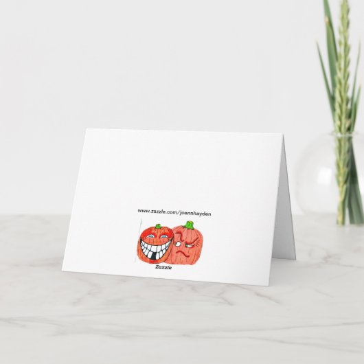 .PRETTIG HALLOWEEN LIEFJE Vouwbare Vakantiekaart Feestdagen Kaart (Achterkant)