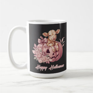 Prettig Halloween Lieve Baby Kalf&Pastel Roze Pomp Koffiemok