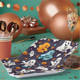Prettig Halloween Lieve Mini Geesten Papieren Bordje