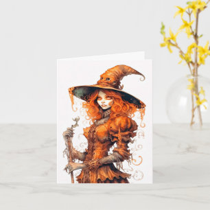Prettig Halloween Majestueuze Heksenkunst Kaart