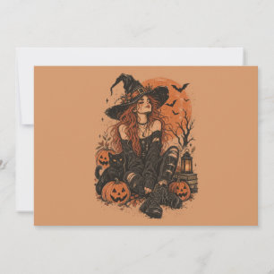 Prettig Halloween meisjes Kaart