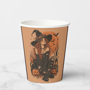 Prettig Halloween meisjes Papieren Bekers