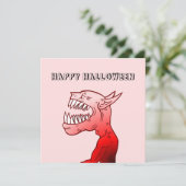 Prettig Halloween met de lachende duivel Kaart (Staand voorkant)