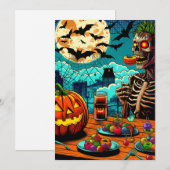 Prettig Halloween met jou Feestdagenkaart (Voorkant / Achterkant)
