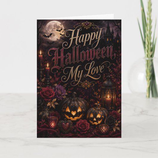 Prettig Halloween Mijn Liefde Kaart (Voorkant)