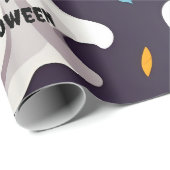 Prettig Halloween Mini Geesten Inpakpapier (Rol Hoek)