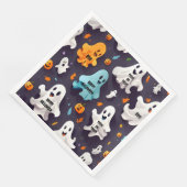 Prettig Halloween  Mini Geesten  Servet (Hoek)
