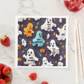 Prettig Halloween  Mini Geesten  Servet (Insitu)