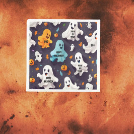 Prettig Halloween Mini Geesten Servet