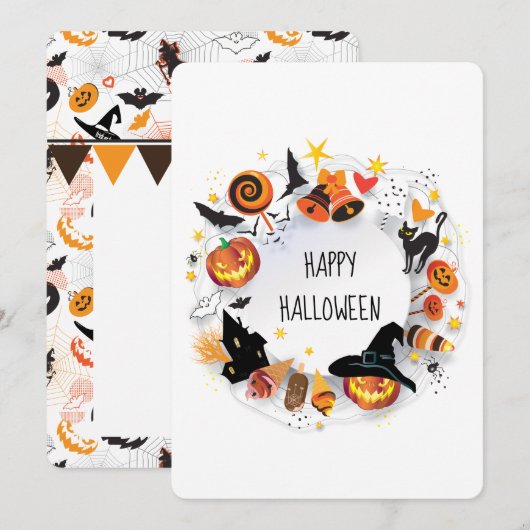 Prettig Halloween Modern Griezelige en Pompoen Fee (Voorkant / Achterkant)