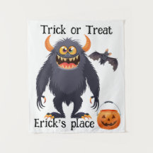 Prettig Halloween Monster Snoep of een Leuke Stree