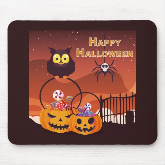 Prettig Halloween Muismat (Voorkant)