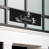 Prettig Halloween Mummies Spandoek (Buitenkant Gebouw)