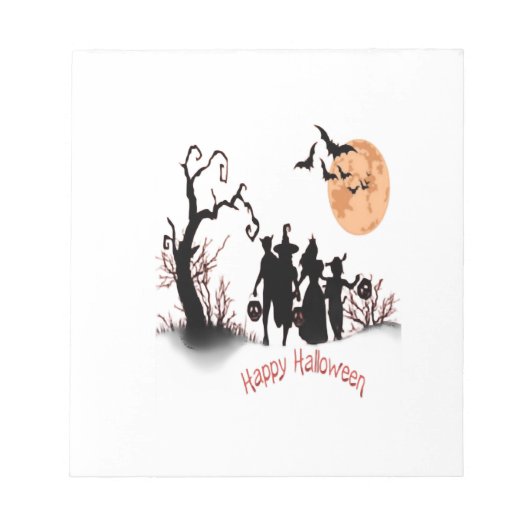 Prettig Halloween Notitieblok (Voorkant)
