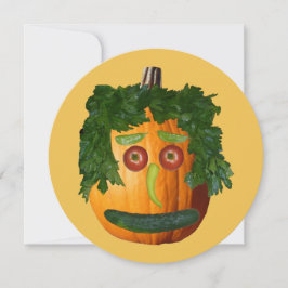 Prettig Halloween - Ongesneden Pompoen Uitnodiging