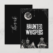 Prettig Halloween-ontwerp Bedankkaart (Voorkant / Achterkant)