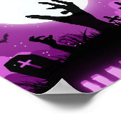Prettig Halloween-ontwerp Poster (Hoek)