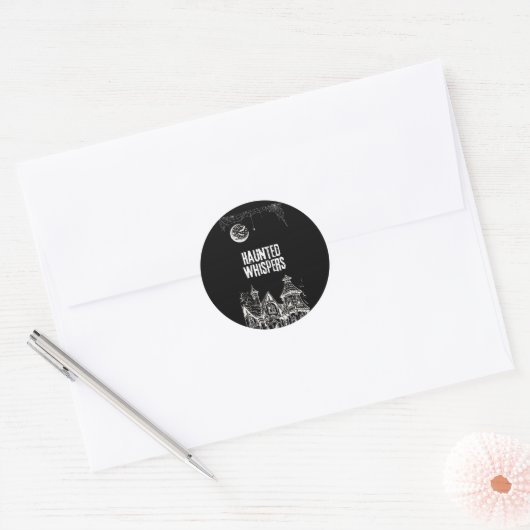 Prettig Halloween-ontwerp Ronde Sticker (Envelop)