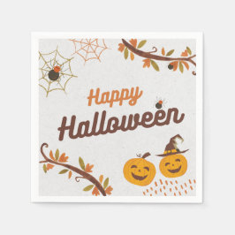 Prettig Halloween-ontwerp Servet