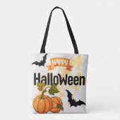 Prettig Halloween-ontwerp Tote Bag (Achterkant)