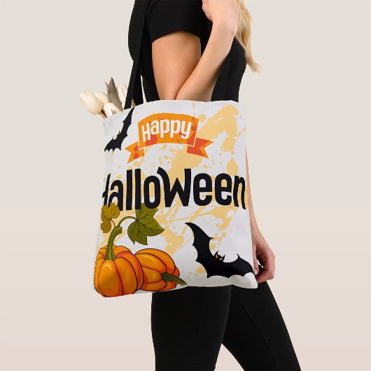 Prettig Halloween-ontwerp Tote Bag