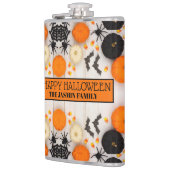 Prettig Halloween Oranje Pompoen Heupfles (Links)
