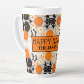 Prettig Halloween Oranje Pompoen Latte Mok (Linkerhoek)