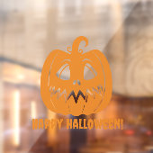 Prettig Halloween oranje pompoen Raamsticker (Vel 2)
