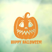 Prettig Halloween oranje pompoen Raamsticker (Vel 3)