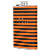 Prettig Halloween Oranje & Wit Heupfles (Links)