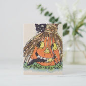 Prettig Halloween (Oude Halloweenkaart) Briefkaart (Staand voorkant)