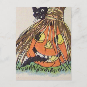 Prettig Halloween (Oude Halloweenkaart) Briefkaart