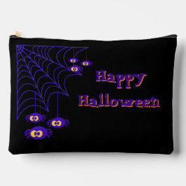 Prettig Halloween Paars & Zwarte Spin ontwerp Etui