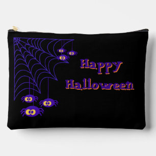 Prettig Halloween Paars & Zwarte Spin ontwerp Etui