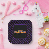 Prettig Halloween Papieren Bordje (Feest)