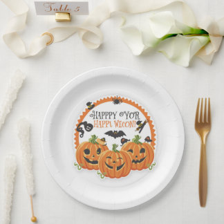 Prettig Halloween Papieren Bordje